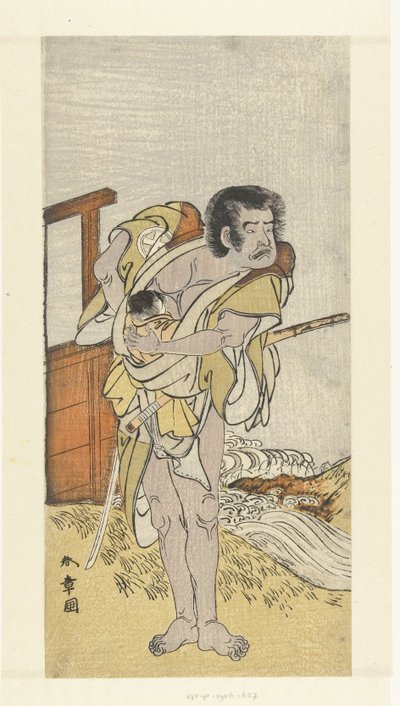 Herec Otani Hiroemon III se setkal s laskavým od Katsukawa Shunsho