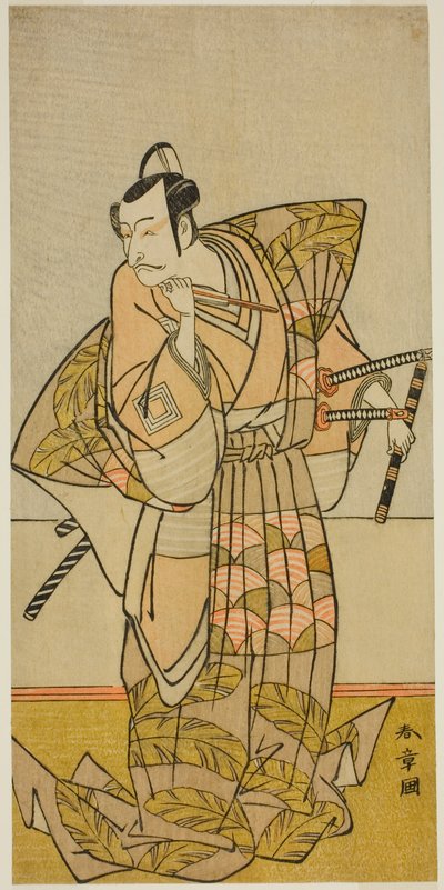 Ichikawa Danjuro V jako Shigetada z Chichibu od Katsukawa Shunsho