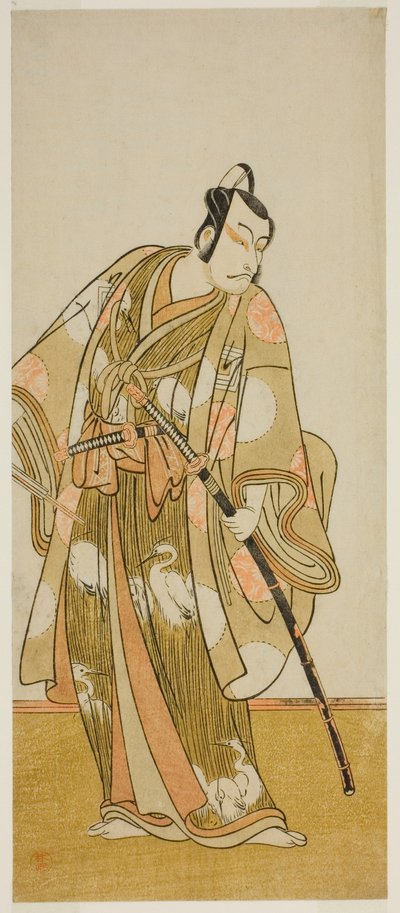 Herec Ichikawa Danjuro V v neznámé roli od Katsukawa Shunsho