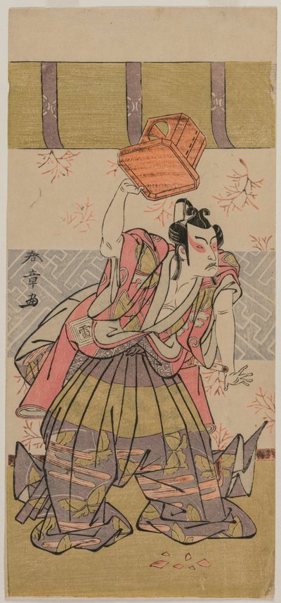 Tee c a r Ichikawa Raiso Jako předci, ještě ne d-1770. od Katsukawa Shunsho