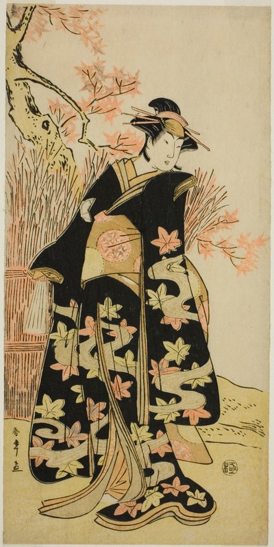 Herec Iwai Hanshiro IV v neznámé roli od Katsukawa Shunsho