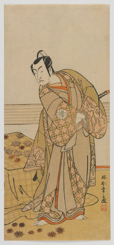 Herec Matsumoto Koshiro IV, období Edo, konec 70. let 18. století (barevný dřevořez) od Katsukawa Shunsho