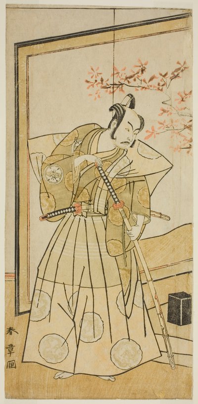 Svět prvního sněhu, perforovaný v Moritě, 1773 od Katsukawa Shunsho