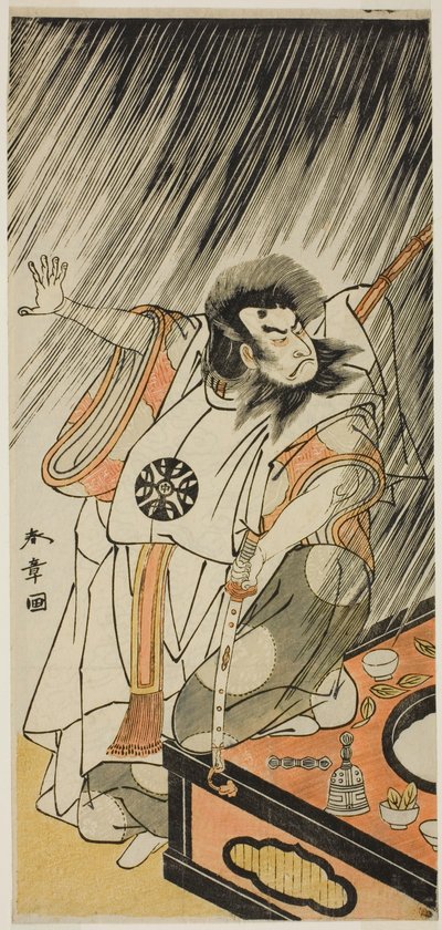 Iro Moyo Aoyagi Soga (Green Willow Soga erotického designu), Vystoupení na Iro Moyo Aoyagi Soga (Green Willow Soga erotického designu), Vystoupení na od Katsukawa Shunsho