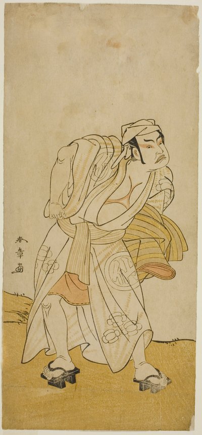 Herec Nakamura Sukegoro II v neznámé roli od Katsukawa Shunsho