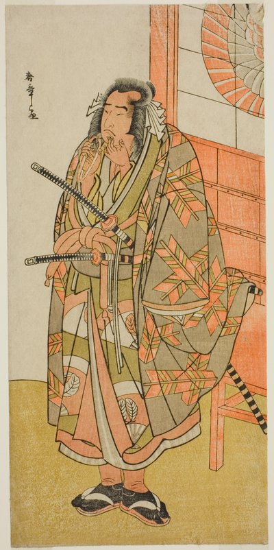 Herec Onoe Matsusuke I v neidentifikované roli od Katsukawa Shunsho
