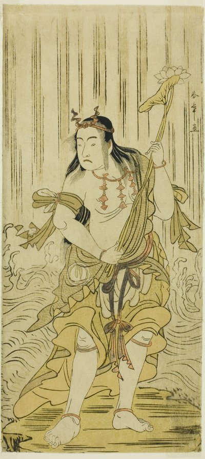 Přijďte a změňte měkkost brokátu, vystupte na odpališti Nakamura člen odpaliště th, 1780 od Katsukawa Shunsho