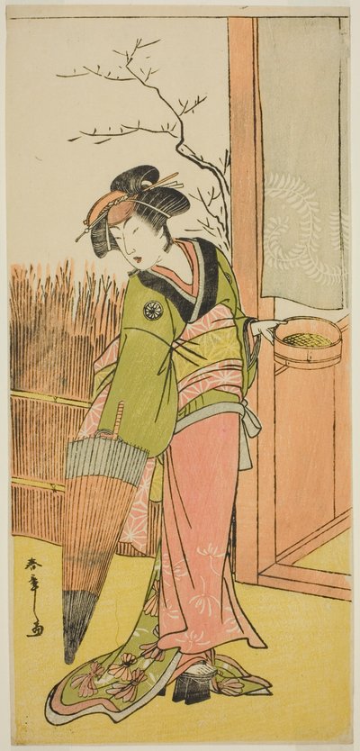 Herec Segawa Kikunojo III v neznámé roli od Katsukawa Shunsho