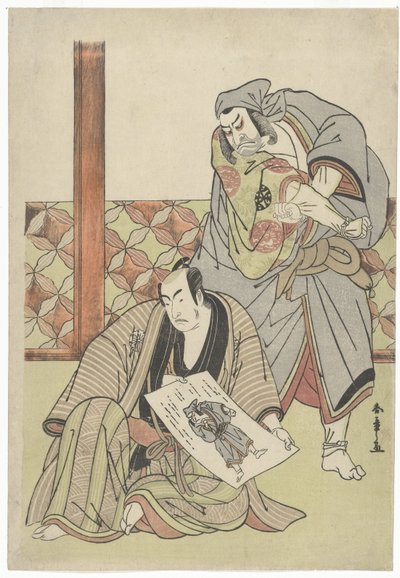 dva herci od Katsukawa Shunsho