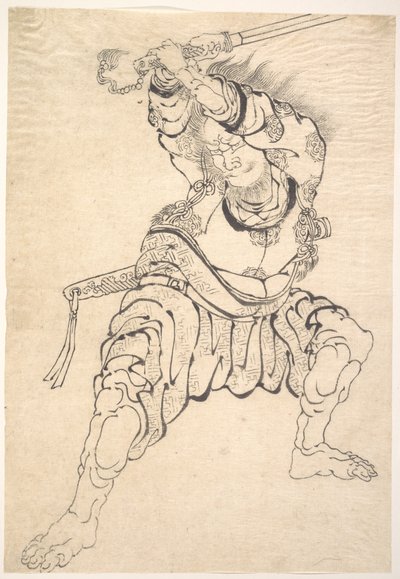 Válečník od Katsushika Hokusai