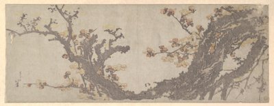 Kvetoucí starobylá švestka od Katsushika Hokusai