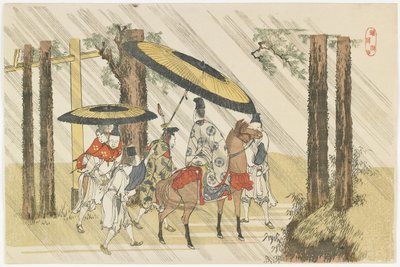 Arido_shi Shrine, 1801-1804 od Katsushika Hokusai