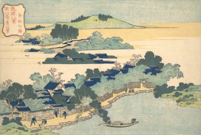 Bambusový živý plot v Kumemura Kumemura chikuri, ze série Osm pohledů na Ryukyu..., ca. 1832. od Katsushika Hokusai