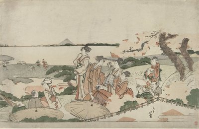 Obdivujte třešňový květ v Gotenyama od Katsushika Hokusai