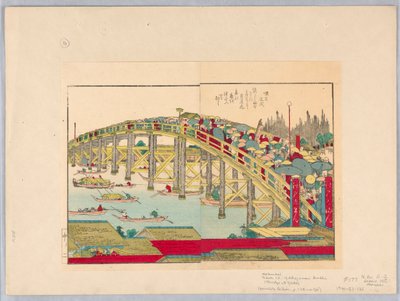 Most v Yedu od Katsushika Hokusai