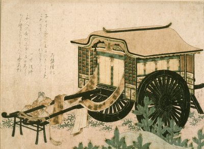 Dvorní kočár od Katsushika Hokusai