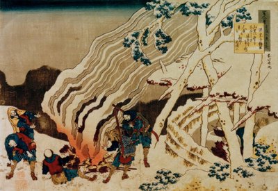 Bít s Gejicht Von Gen no Muneyuki Ason od Katsushika Hokusai