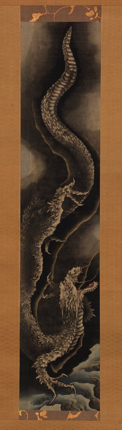 Klesající drak od Katsushika Hokusai