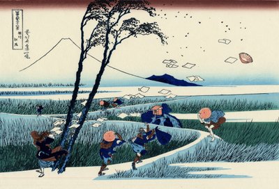 Ejiri v provincii Suruga, kolem roku 1830 (dřevořez) od Katsushika Hokusai