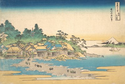 Enoshima v provincii Sagami Soshu Enoshima, ze série Třicet šest pohledů na M..., ca. 1830-32. od Katsushika Hokusai