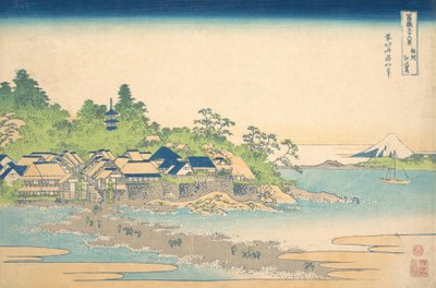 Enoshima v provincii Sagami Soshu Enoshima, ze série Třicet šest pohledů na M..., ca. 1830-32. od Katsushika Hokusai