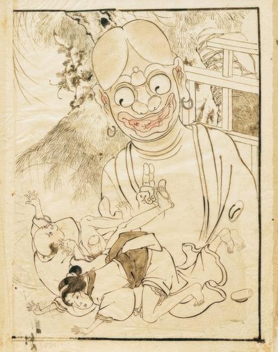 Erotická scéna od Katsushika Hokusai