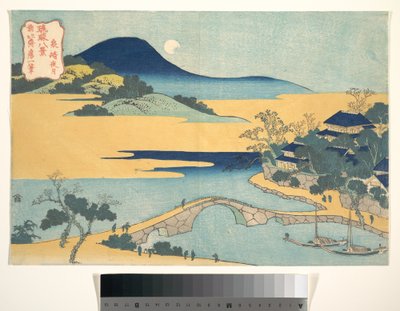 Večerní měsíc v Izumizaki (Izaumizaki yagetsu), ze série Osm pohledů na ostrovy Ryūkyū (Ryūkyū hakkei) od Katsushika Hokusai