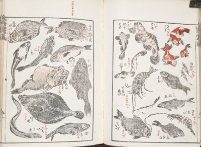 Kalat ja merieläimet od Katsushika Hokusai