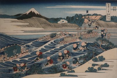 Fudži při pohledu z Kanaya na Tókaidó od Katsushika Hokusai