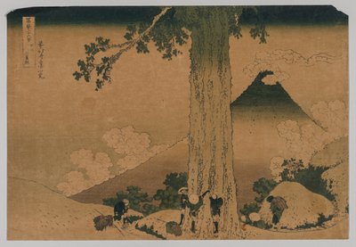 Fuji z průsmyku Mishima, provincie Koshu od Katsushika Hokusai