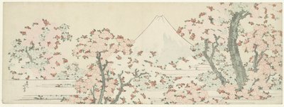 Fuji nad třešňovým květem od Katsushika Hokusai