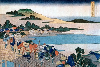 Fukui B Ri dge, P Rovinse of Echizen, c1785-1894. od Katsushika Hokusai