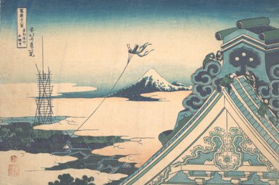 Honganji at Asakusa in Edo Toto Asakusa Honganji, ze série Třicet šest pohledů..., ca. 1830-32. od Katsushika Hokusai