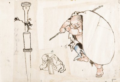 Hotei, první čtvrtina 19. století.. od Katsushika Hokusai