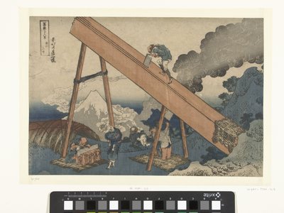 V horách v provincii Totomi Totomi Sanchu (titul na objektu) 36 pohledů na horu Fuji (název série) Fugaku sanjurokkei (název série na objektu) od Katsushika Hokusai