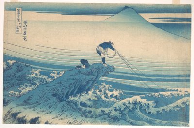 Kajikazawa v provincii Kai (Kōshū Kajikazawa), ze série „Třicet šest pohledů na horu Fuji“ (Fugaku sanjūrokkei) od Katsushika Hokusai