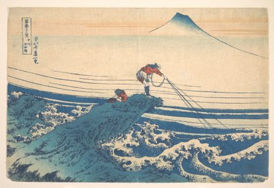 Kajikazawa v provincii Kai (Kōshū Kajikazawa), ze série „Třicet šest pohledů na horu Fuji“ (Fugaku sanjūrokkei) od Katsushika Hokusai