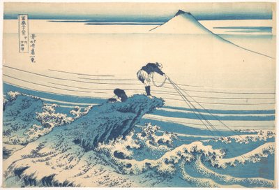 Kajikazawa v provincii Kai (Kōshū Kajikazawa), ze série „Třicet šest pohledů na horu Fuji“ (Fugaku sanjūrokkei) od Katsushika Hokusai