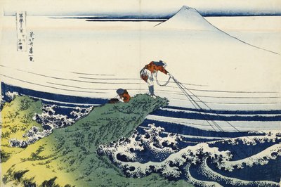 Kajikazawa v provincii Kai, ze série „Třicet šest pohledů na horu Fuji“ od Katsushika Hokusai