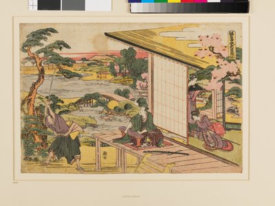 Kanadehon Chūshingura Druhé dějství od Katsushika Hokusai