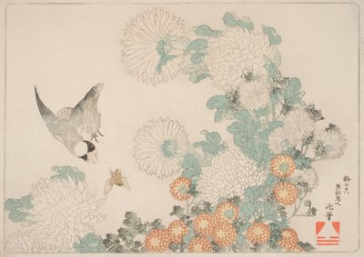 poslouchej, jak píšeš tesaři včele od Katsushika Hokusai