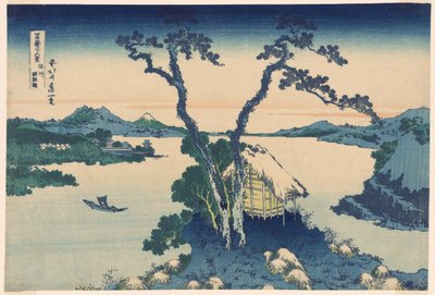 Shinano Shinano P Lovinse (nový druh Lake Suwa), ze série s ``Tirty Mr. x Pohledy na horu Fuji (Fugaku Usaju Rokukatsu)