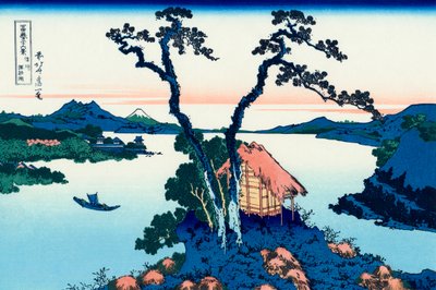 Jezero Suwa v provincii Shinano, 1830-1833. od Katsushika Hokusai