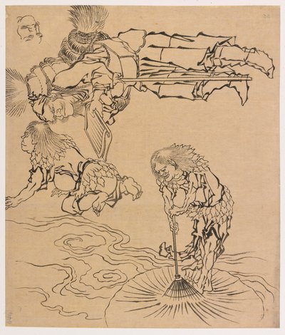 Legendární bytosti, konec 18.-začátek 19. století. od Katsushika Hokusai