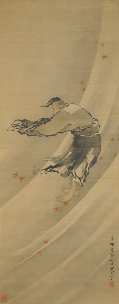 Liezi ve větru od Katsushika Hokusai