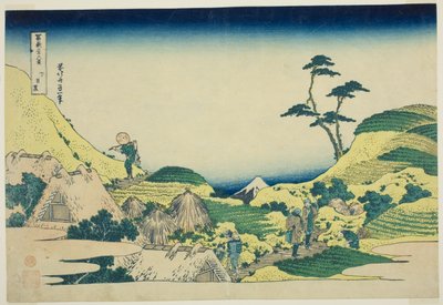 No dobře Meguro (Shimo Meguro), ze série "Tirty Mr. x Vie ws Of mount t Fuji (Fugaku Usaju Rokukatsu)" od Katsushika Hokusai
