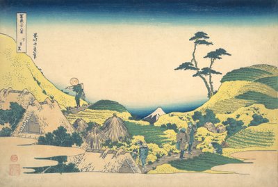 Dolní Meguro Shimo Meguro, ze série Třicet šest pohledů na horu Fuji Fugaku..., ca. 1830-32. od Katsushika Hokusai