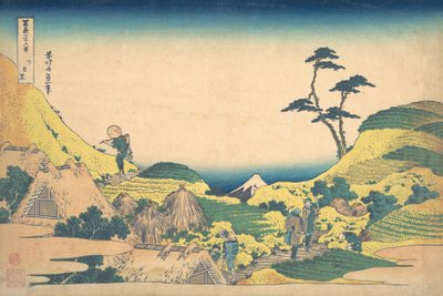Dolní Meguro Shimo Meguro, ze série Třicet šest pohledů na horu Fuji Fugaku..., ca. 1830-32. od Katsushika Hokusai