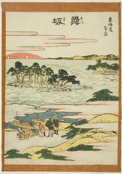 Maisaka, ze série "Padesát tři stanic Tokaida (Tokaido gojusan tsugi)" od Katsushika Hokusai