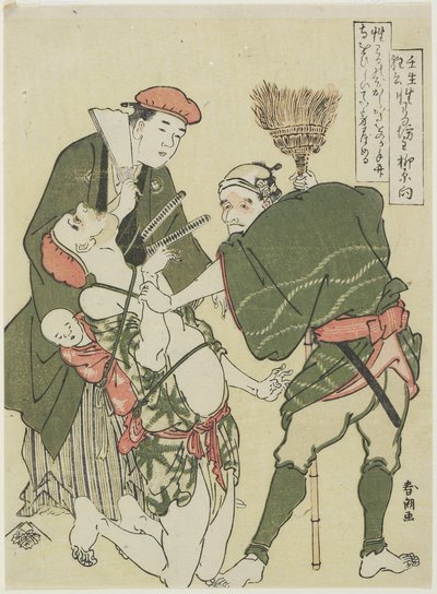 Zlomyslný kněz, asi 1790 od Katsushika Hokusai